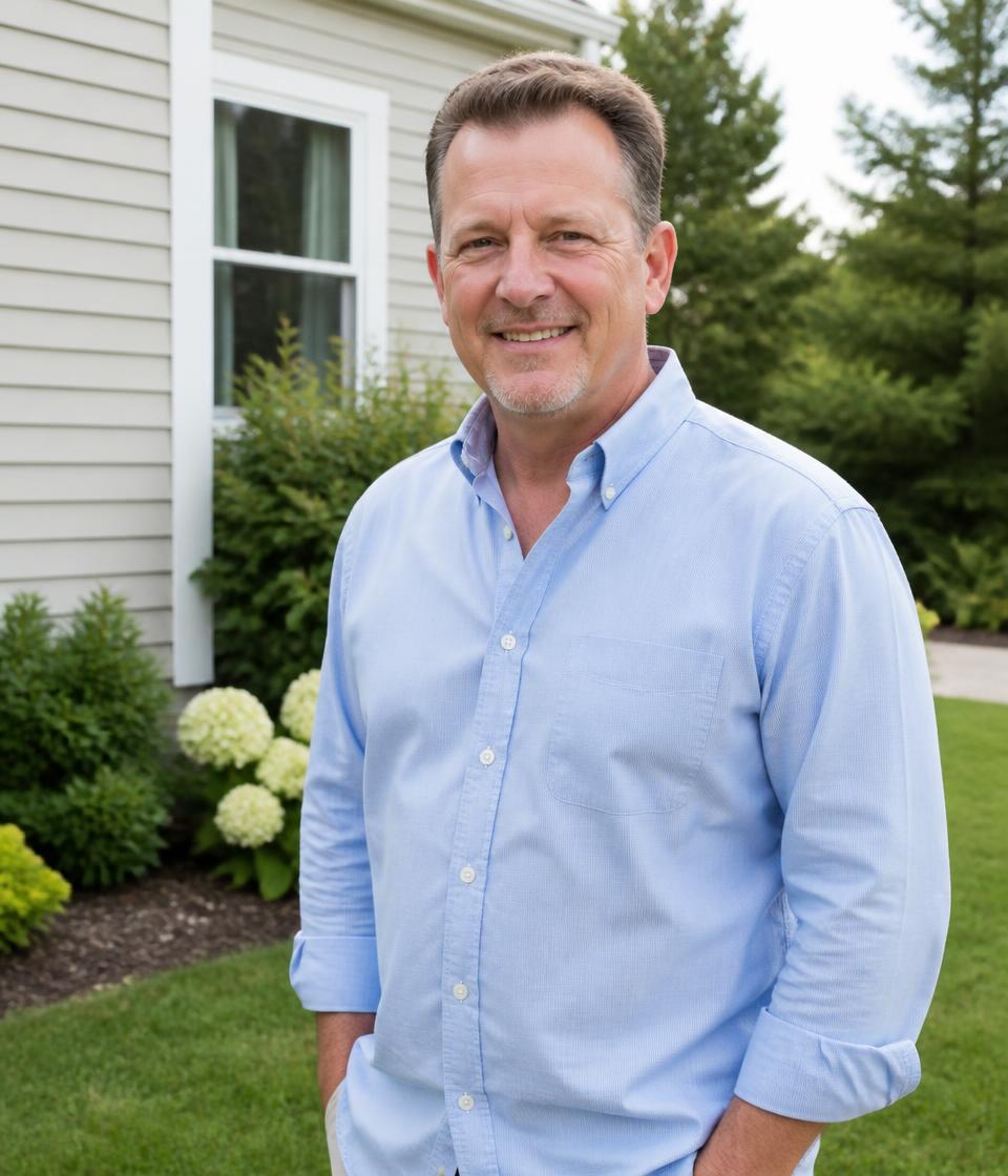 Gary Baker, founder of Lee Real Estate Service, outside a Hampton Roads home